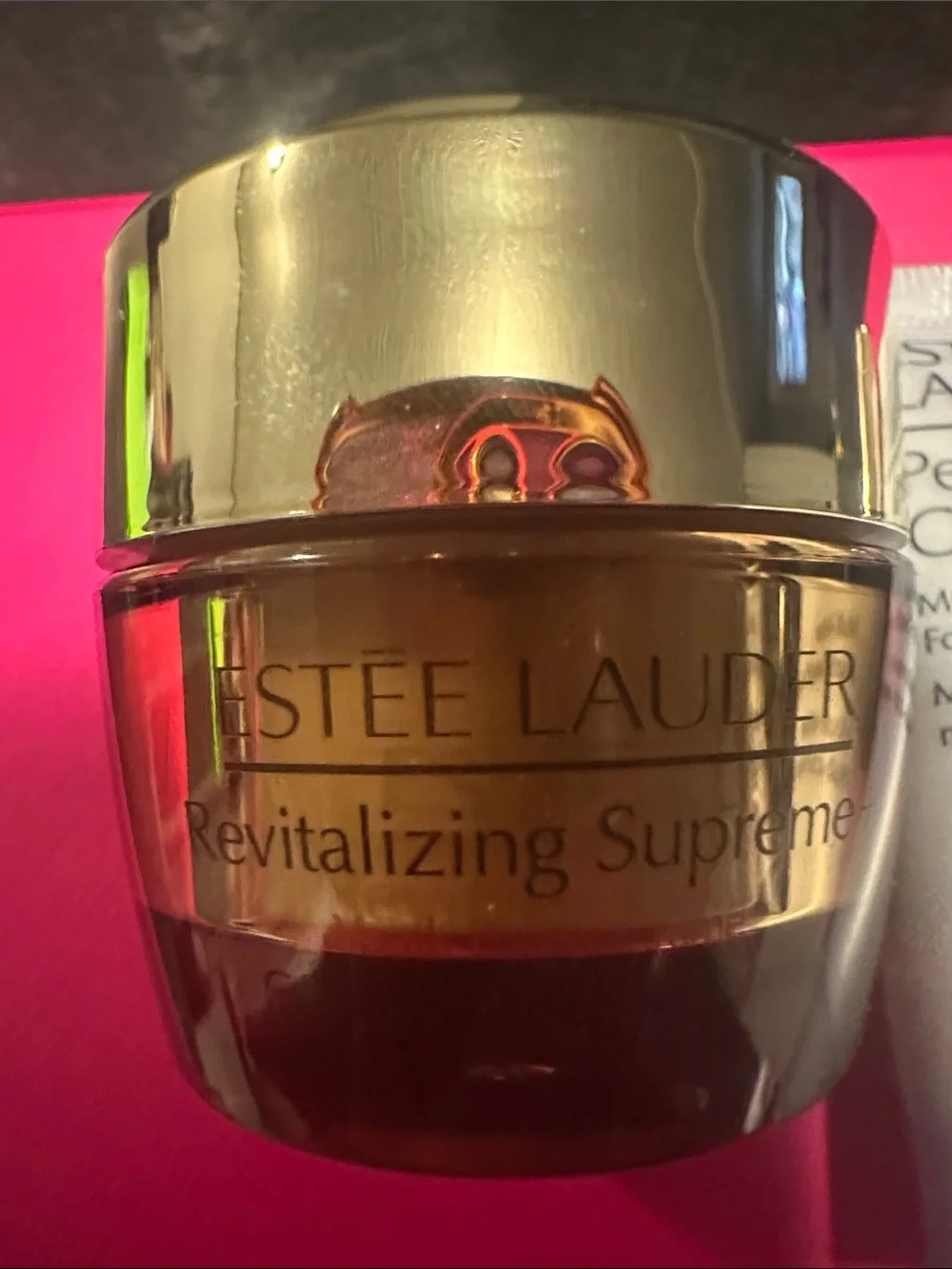 Estee Lauder Skincare Trio - Gold & White & Brown on Pink - Picture 2 of 7